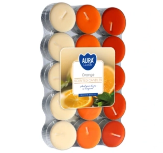 Bispol čajové svíčky Orange (pomeranč) 30ks