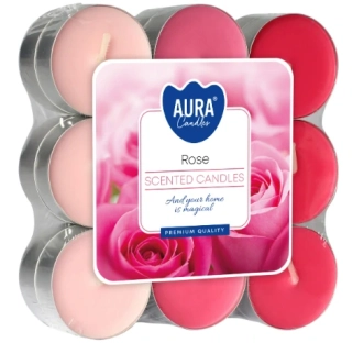 Bispol čajové svíčky Rose (růže) 18ks
