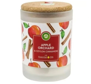 Air wick essential oils svíčka Jablečný sad & cejlonská skořice 185g